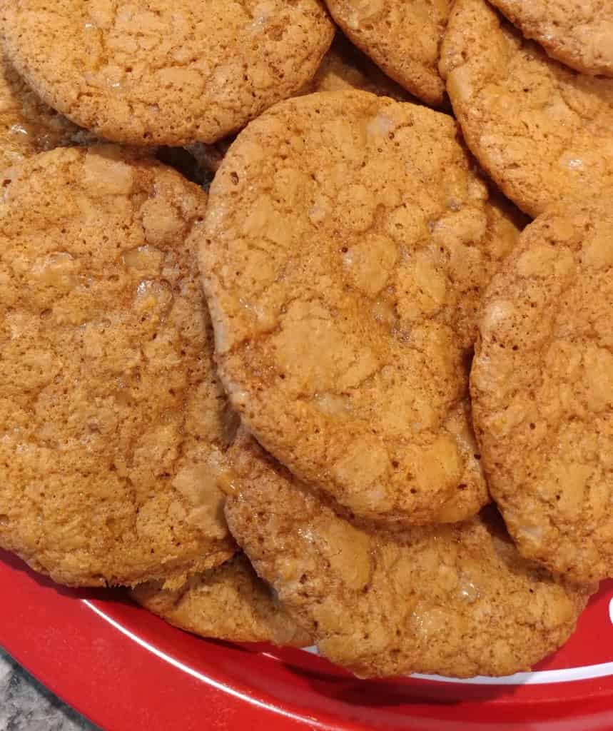 Finished toffee cookies