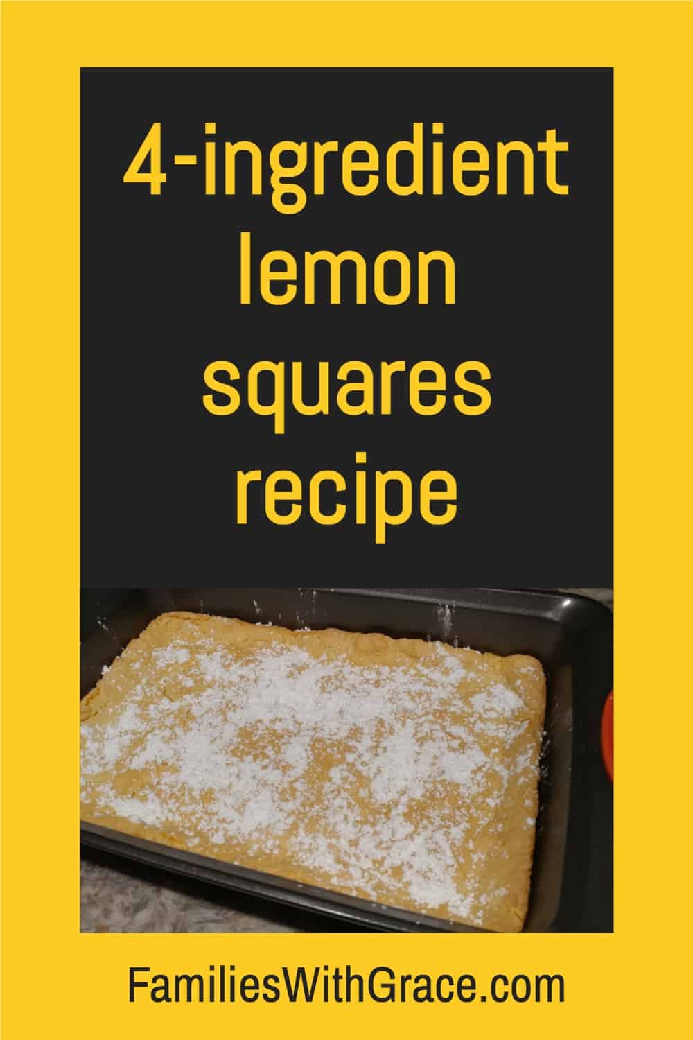 4-ingredient lemon squares recipe