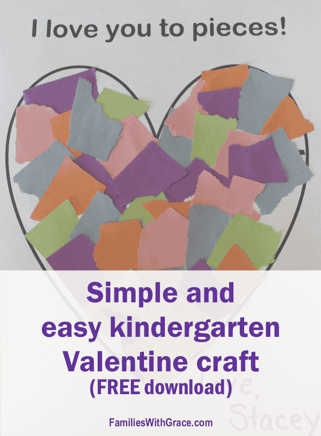 Simple and easy Valentine craft (FREE download!)