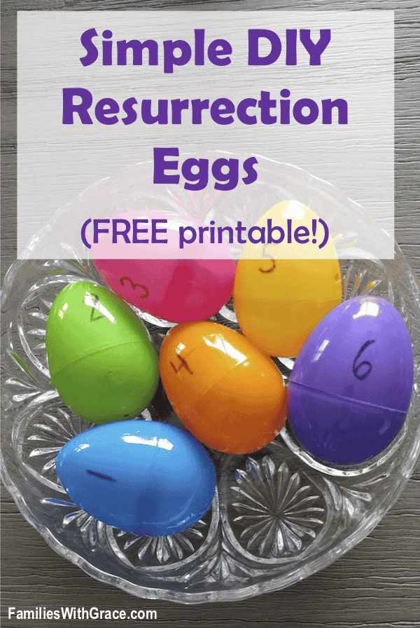 Simple DIY resurrection eggs (FREE printable!)