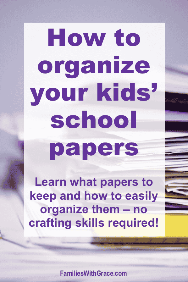 How to organize your kids\' school work