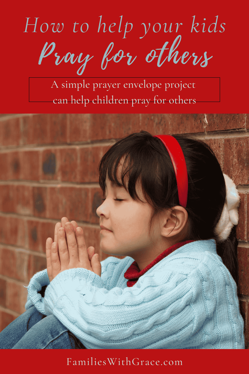 Prayer envelope project for kids