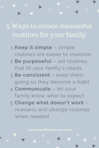 How Routines Make Our Family Happier - Families With Grace