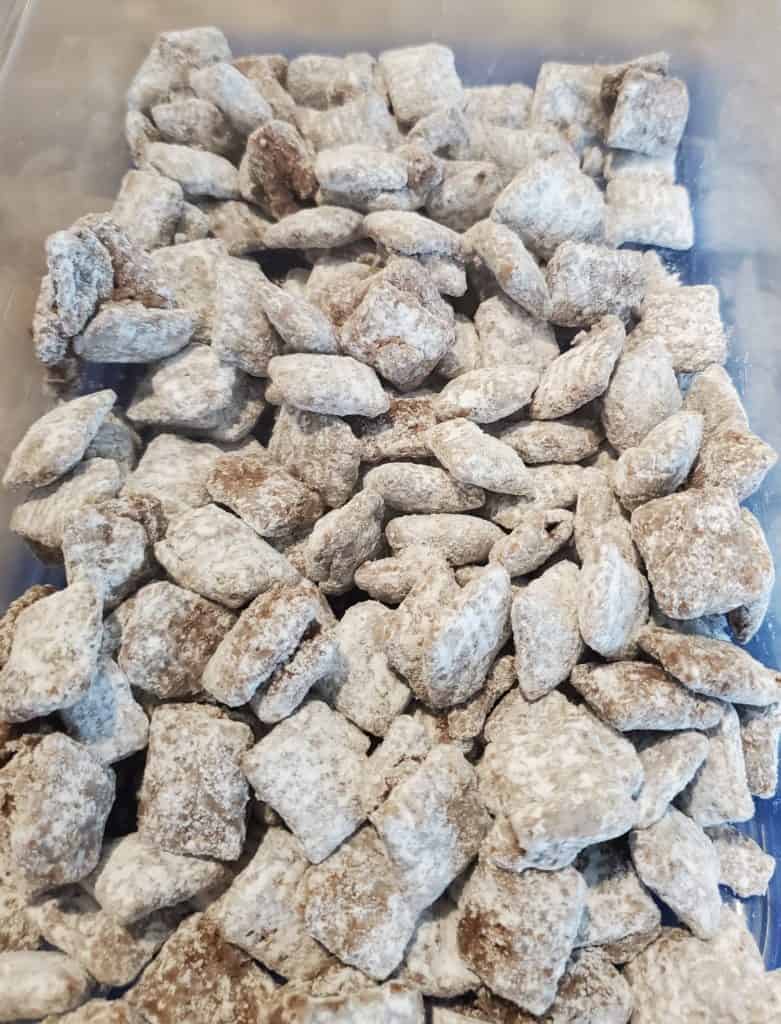 The finished puppy chow