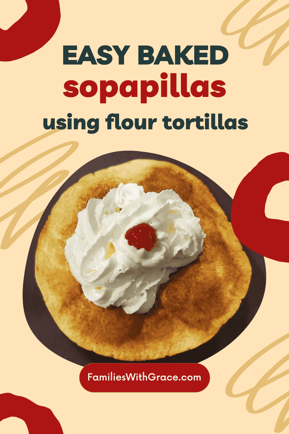 Easy baked sopapillas using flour tortillas