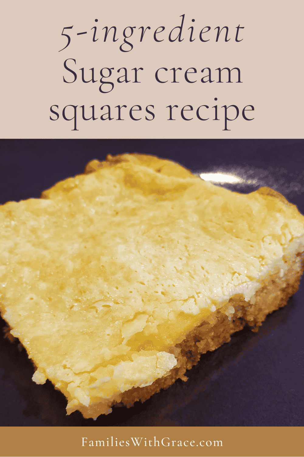 Sugar cream squares recipe