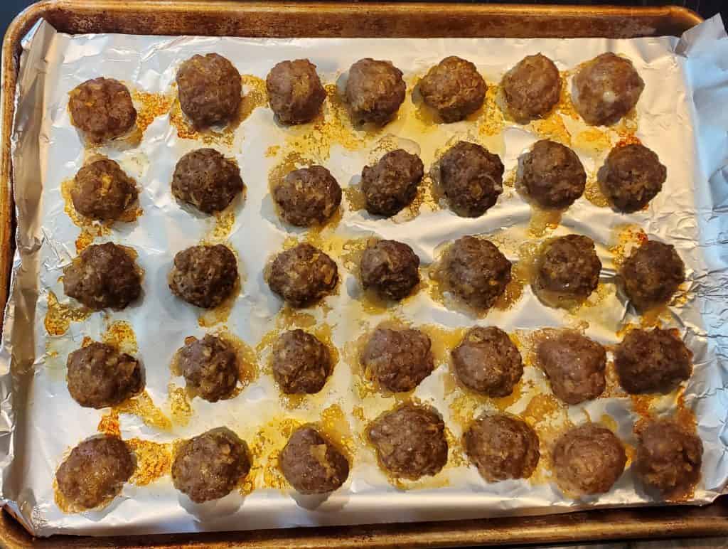 Baked ranch meatballs