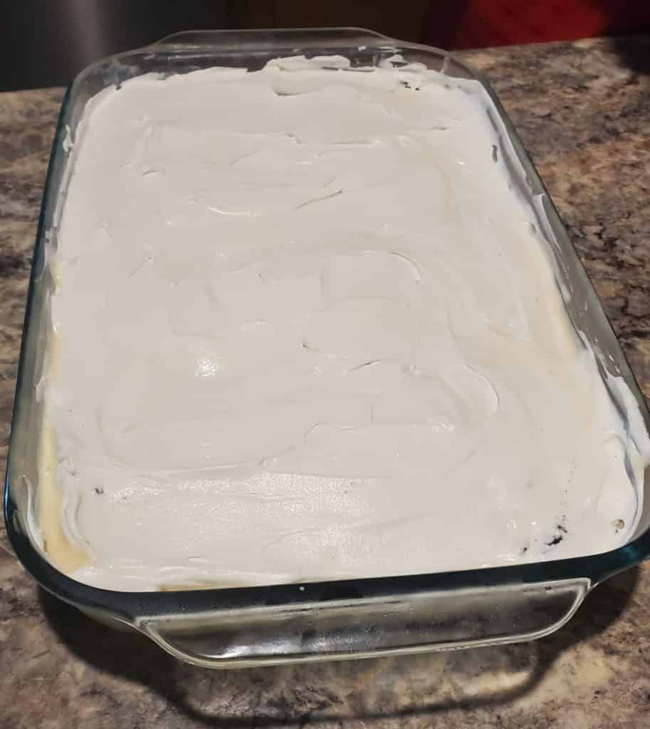 Oreo ice cream cake top layer