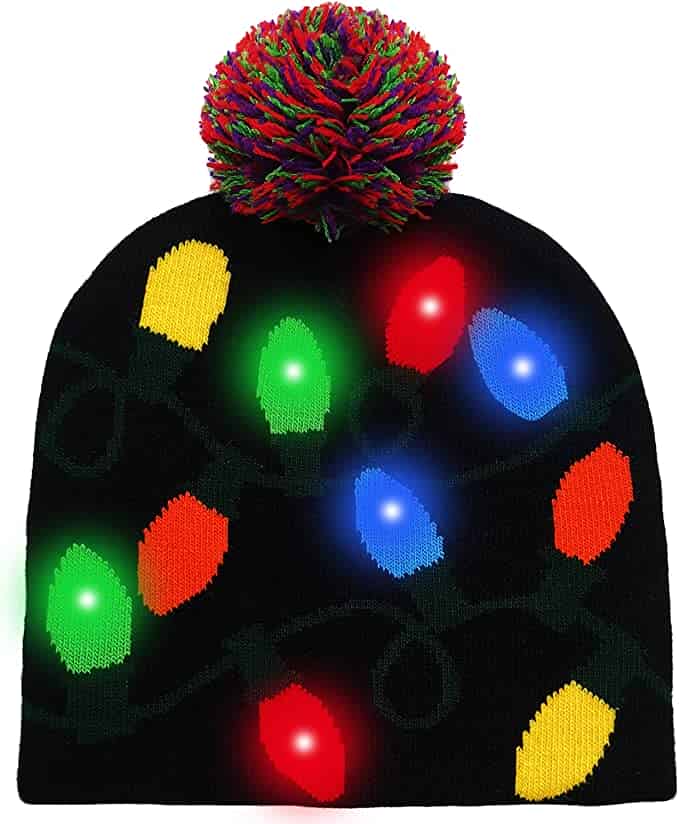 Gag gift ideas: Light-up Christmas hat