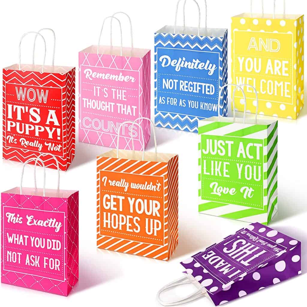 Gag gift ideas: Funny gift bags
