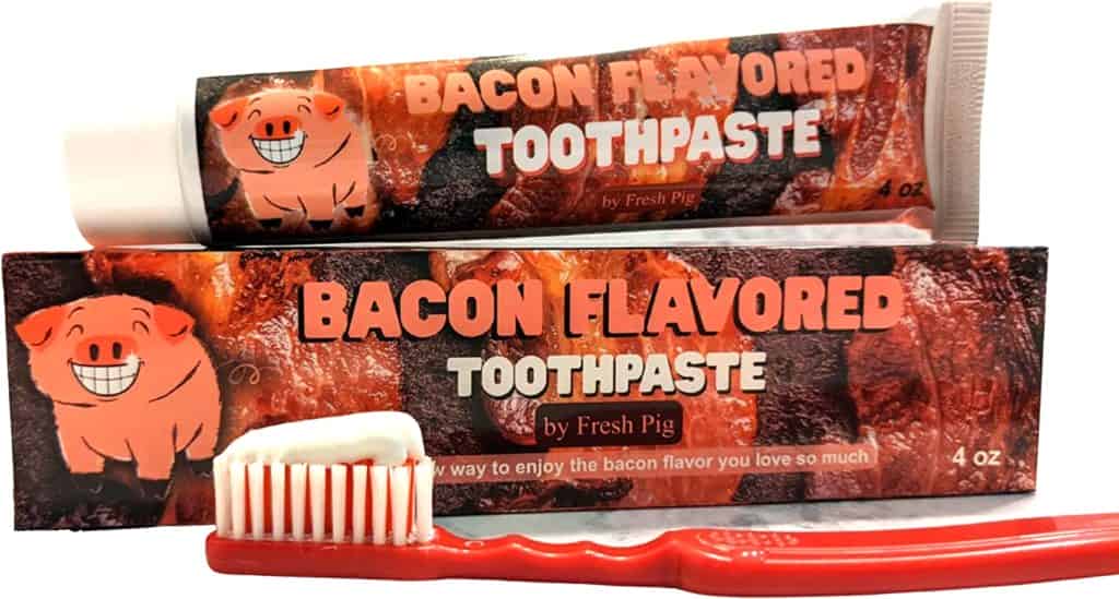 Gag gift ideas: Bacon flavored toothpaste 