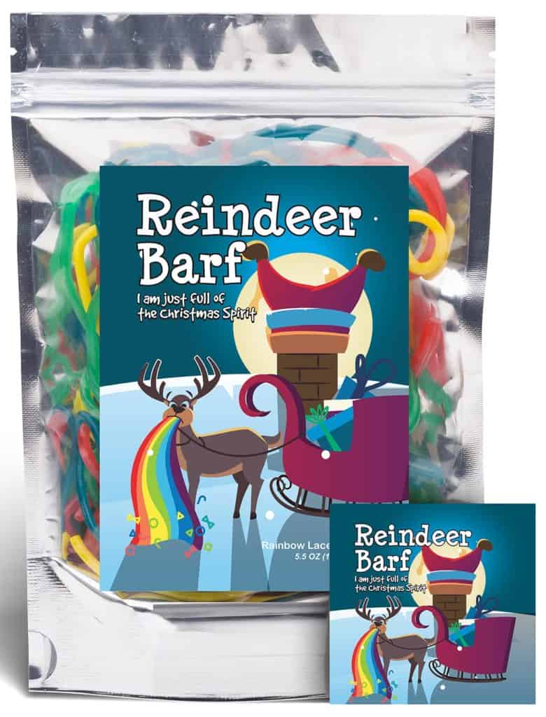 Gag gift ideas: Reindeer barf candy