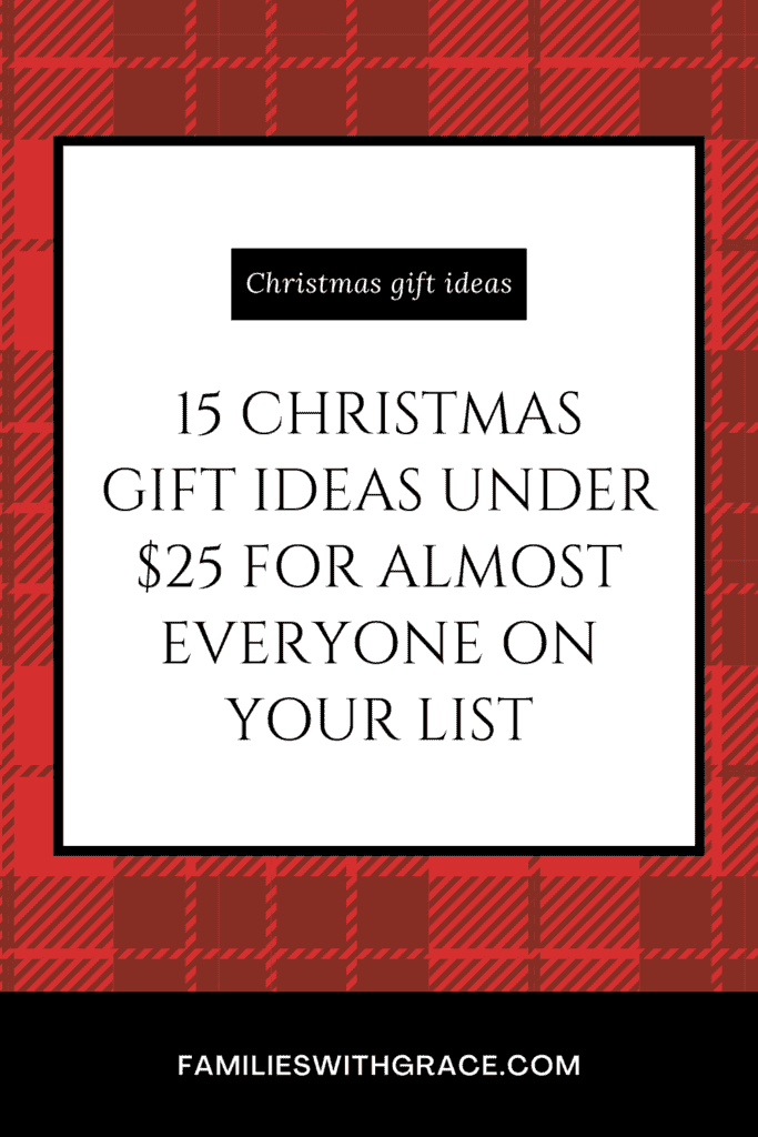 15 Christmas gift ideas under $25 for almost everyone on your list Pinterest image