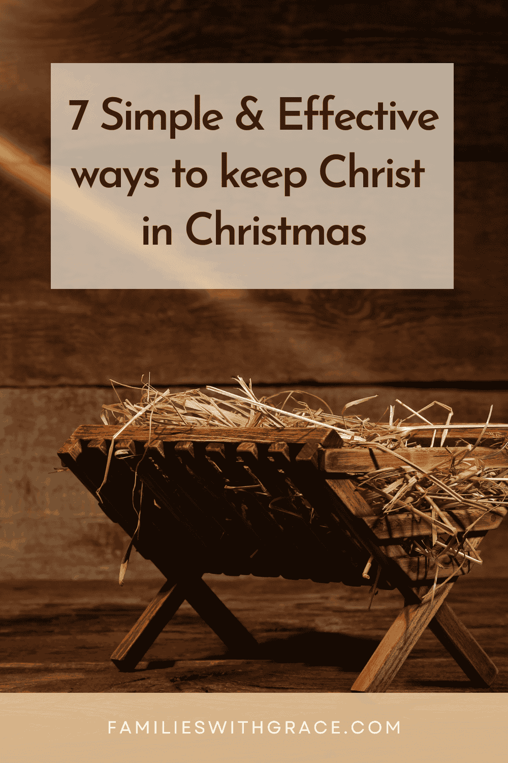 How to keep Christ in Christmas