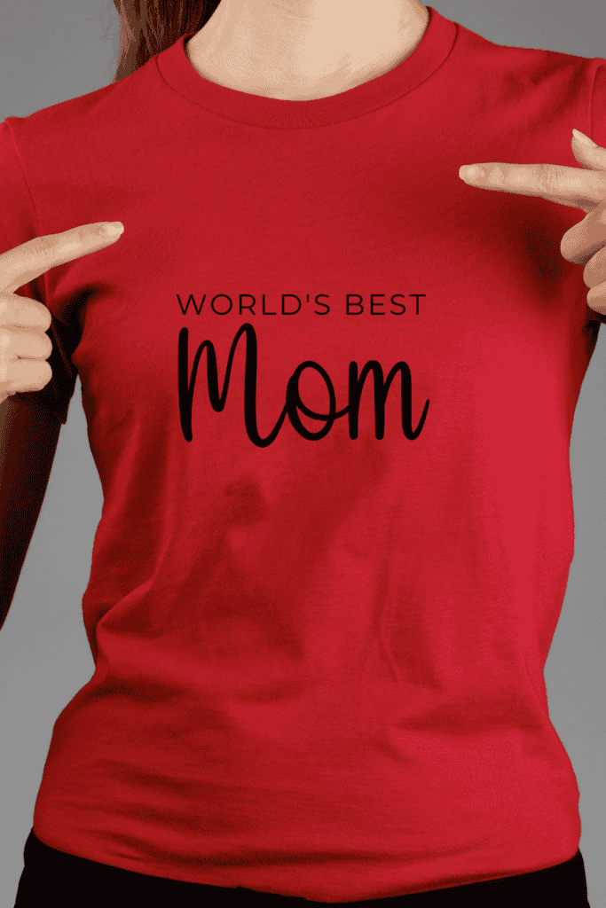 Christmas gift ideas for mom: World's Best Mom shirt