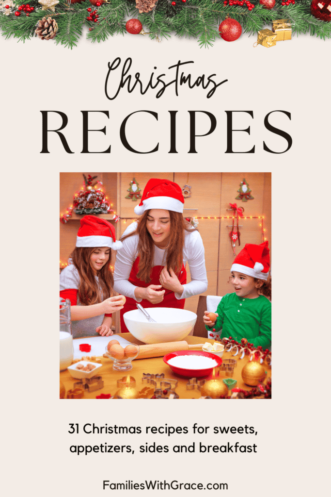 Christmas recipes round-up Pinterest image
