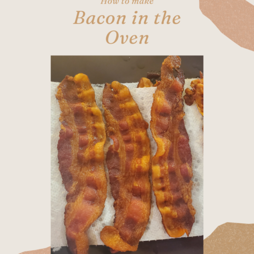 How to make bacon in the oven Pinterest image 1