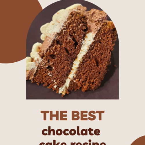 Chocolate cake recipe Pinterest image 3