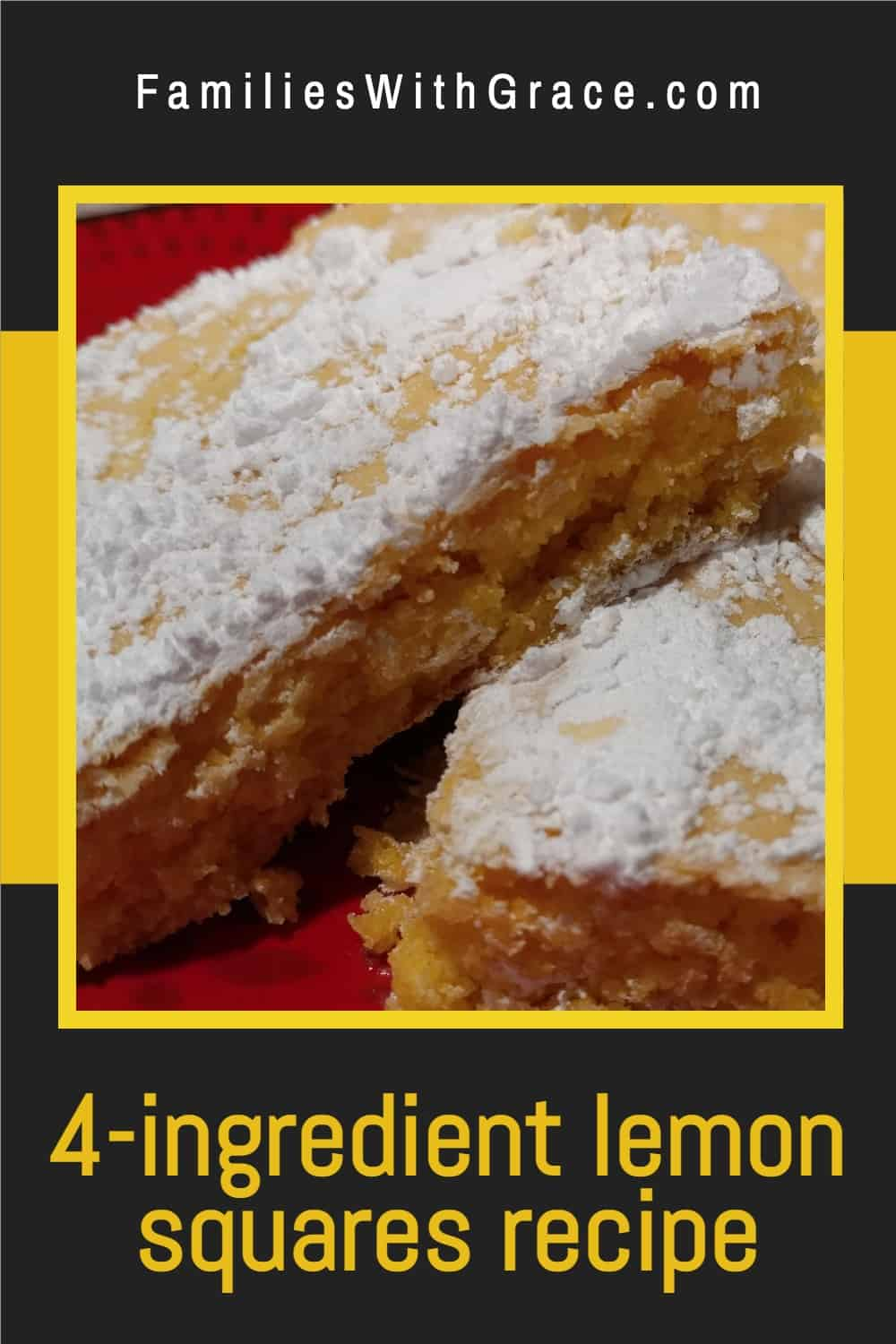 4-ingredient lemon squares recipe