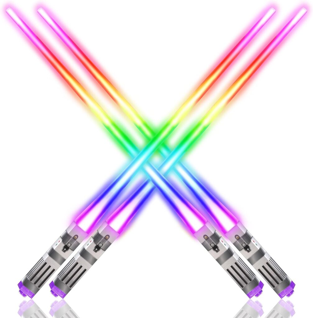 Fun Christmas gift ideas: Light saber chopsticks