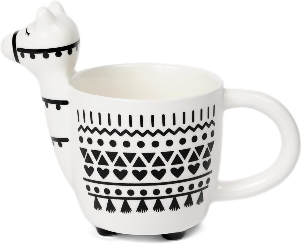 Fun Christmas gift ideas: llama coffee mug