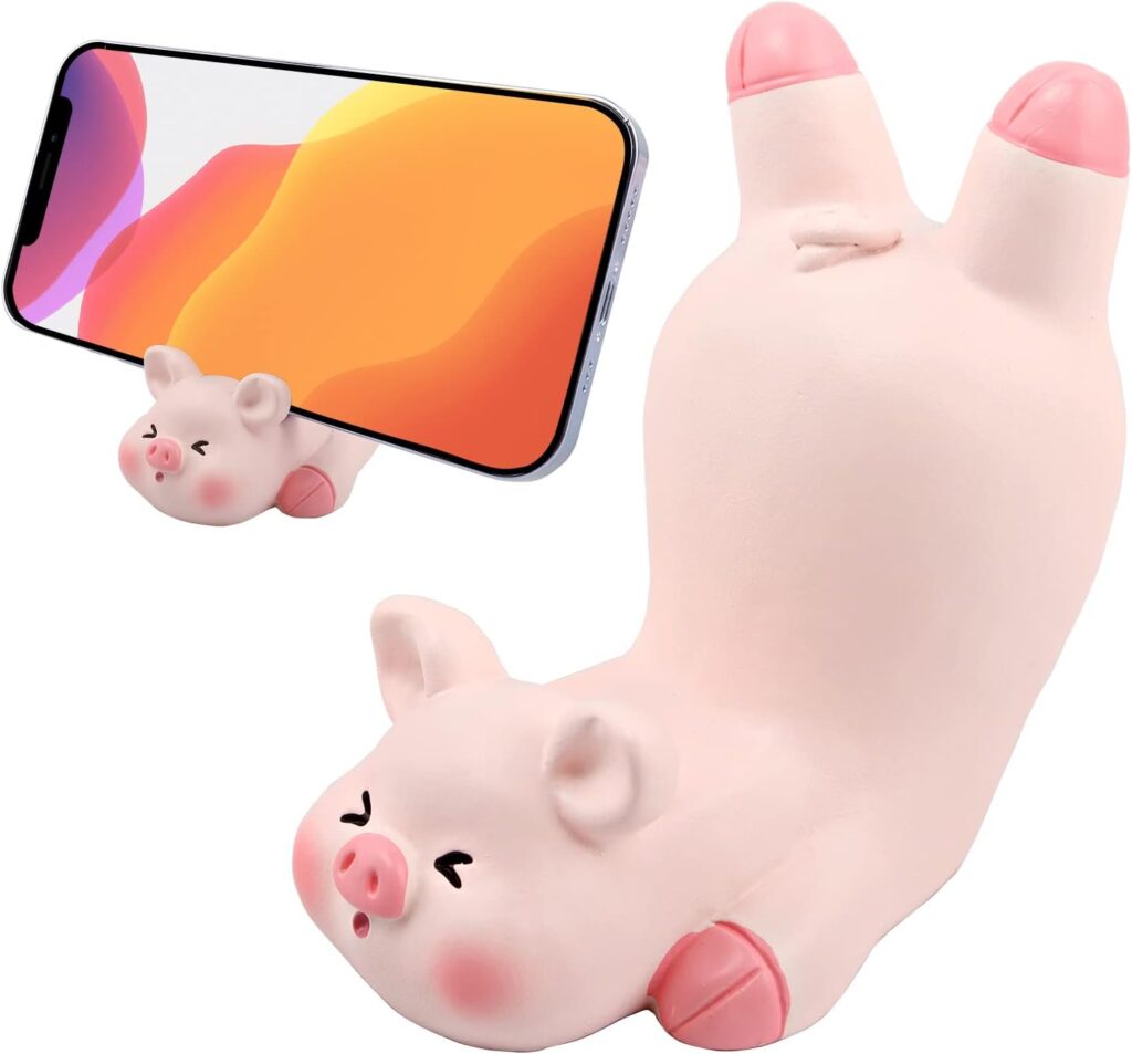 Fun Christmas gift ideas: Pig device holder