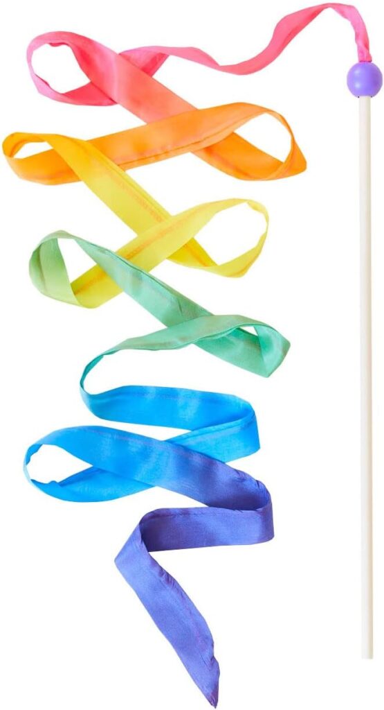 Fun Christmas gift ideas: rainbow silk streamer