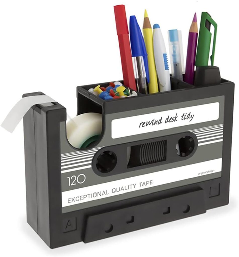 Fun Christmas gift ideas: Cassette tape tape dispenser