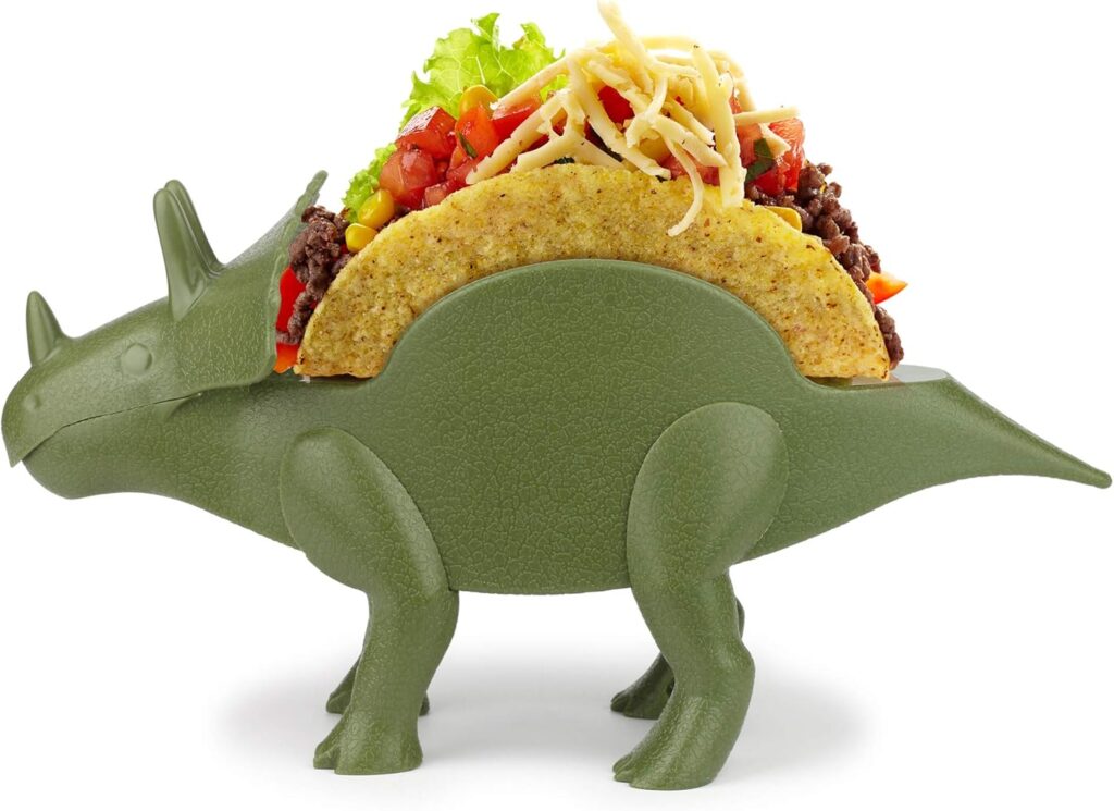 Fun Christmas gift ideas: Triceratops taco holder