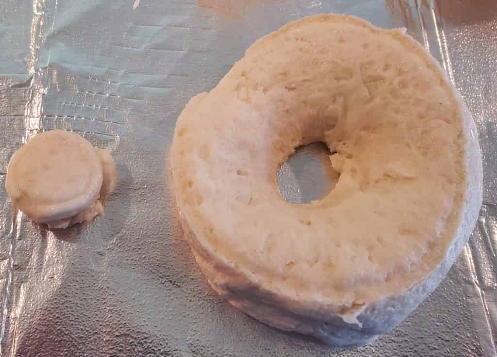 The prepped dough for the air fry doughnut recipe 