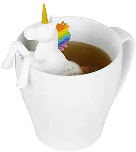 Unique Christmas gift ideas: Unicorn mug with tea infuser