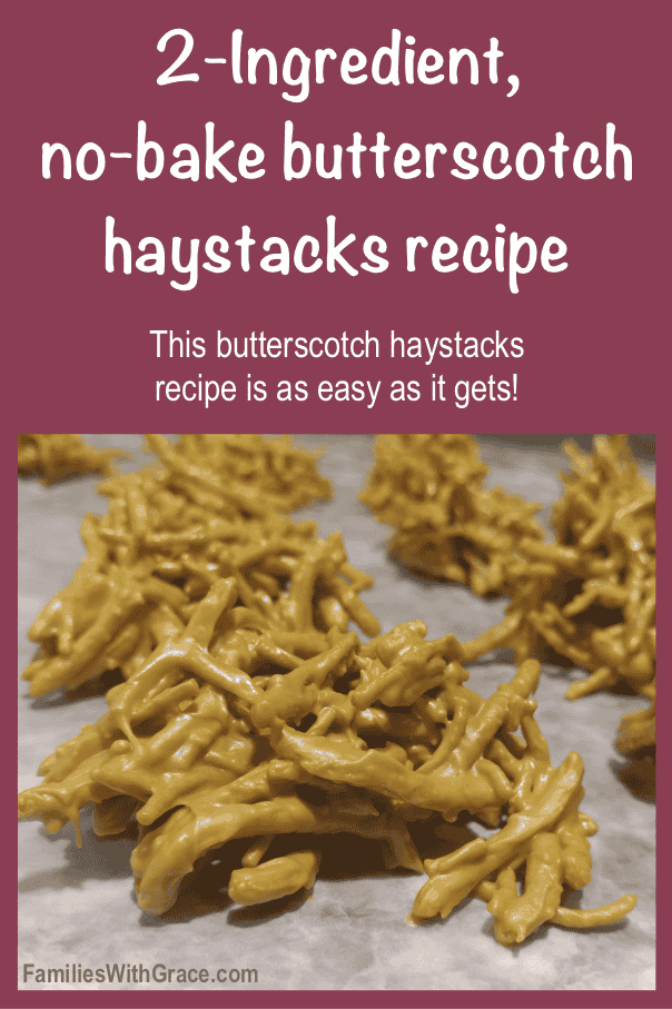2-Ingredient, no-bake butterscotch haystacks recipe