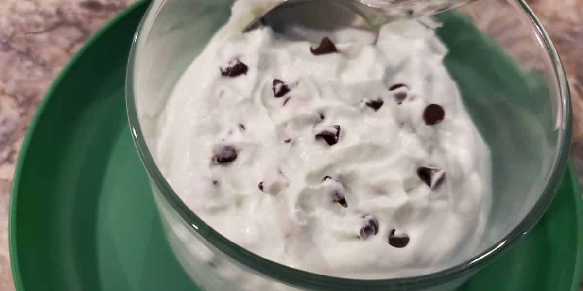 Easy mint chocolate chip mousse recipe