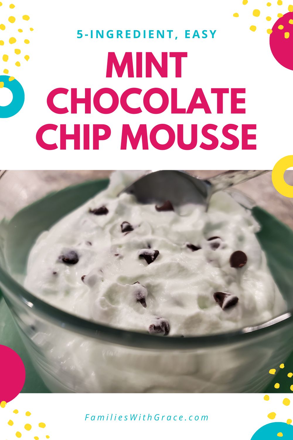 Easy mint chocolate chip mousse recipe