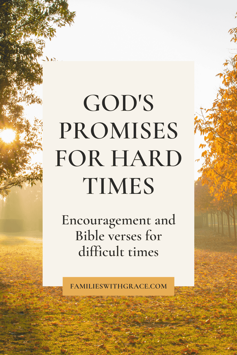God\'s promises for hard times