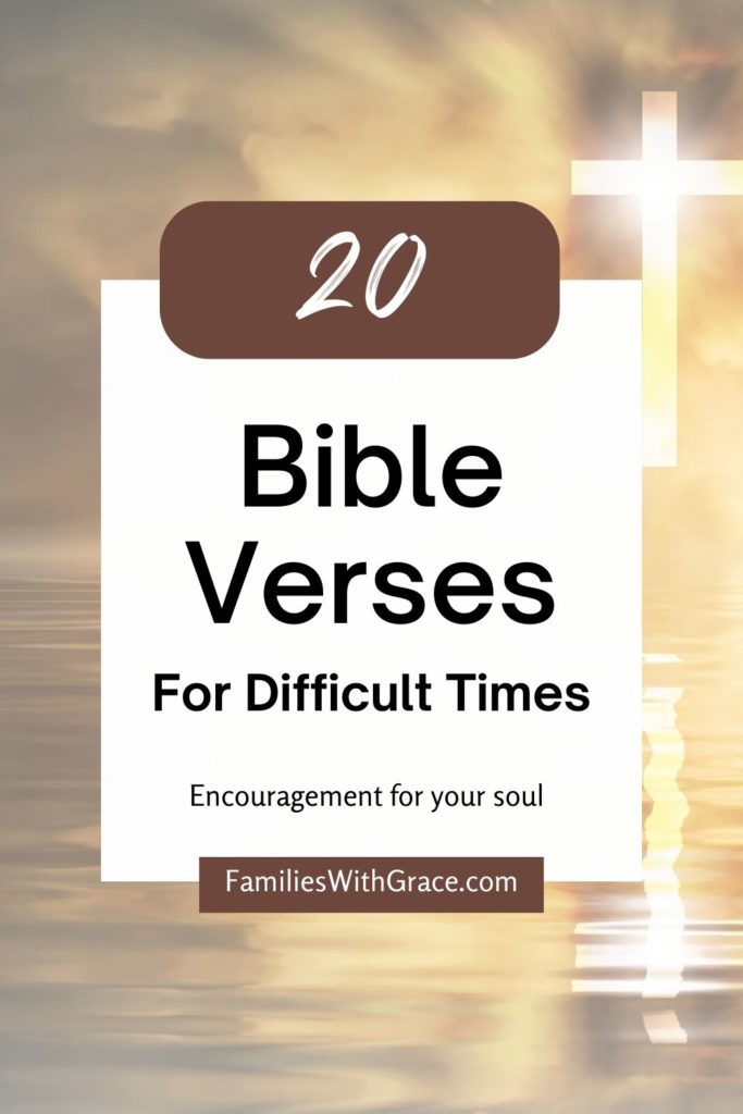 20 Inspirational quotes from the Bible for Difficult Times Pinterest image 7