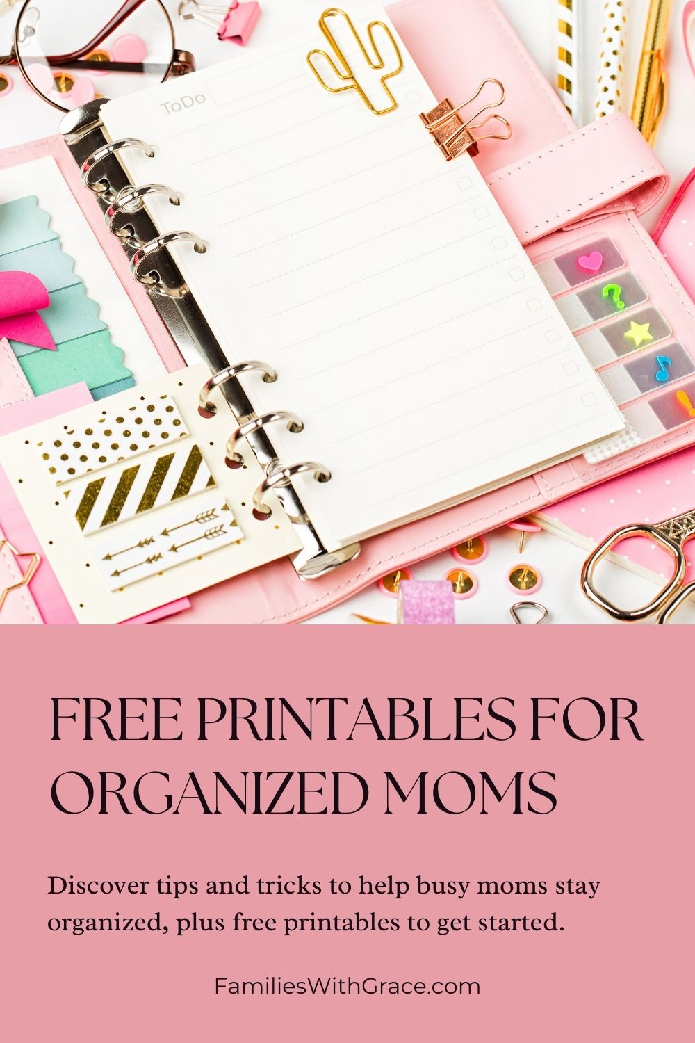 How to be a more organized mom with free printables