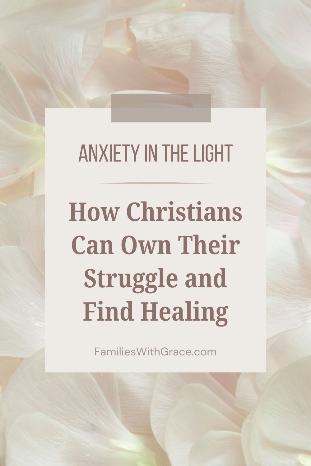 How to deal with anxiety as a Christian