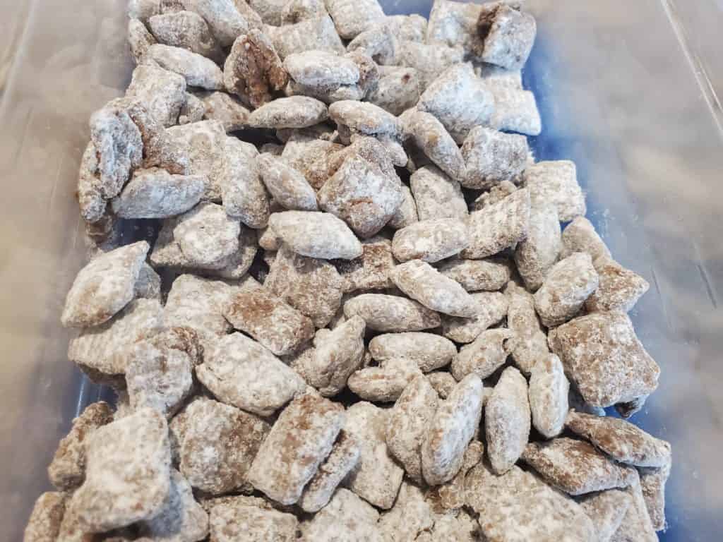 The finished puppy chow