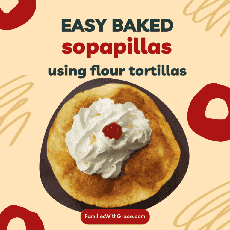 Easy Baked Sopapillas Using Flour Tortillas Families With Grace