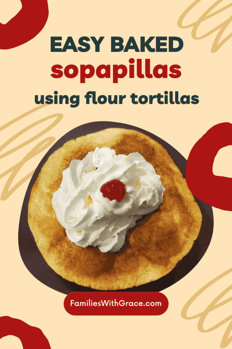 Easy baked sopapillas using flour tortillas Families With Grace