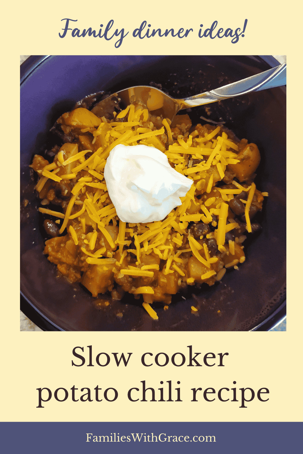 Slow cooker potato chili recipe