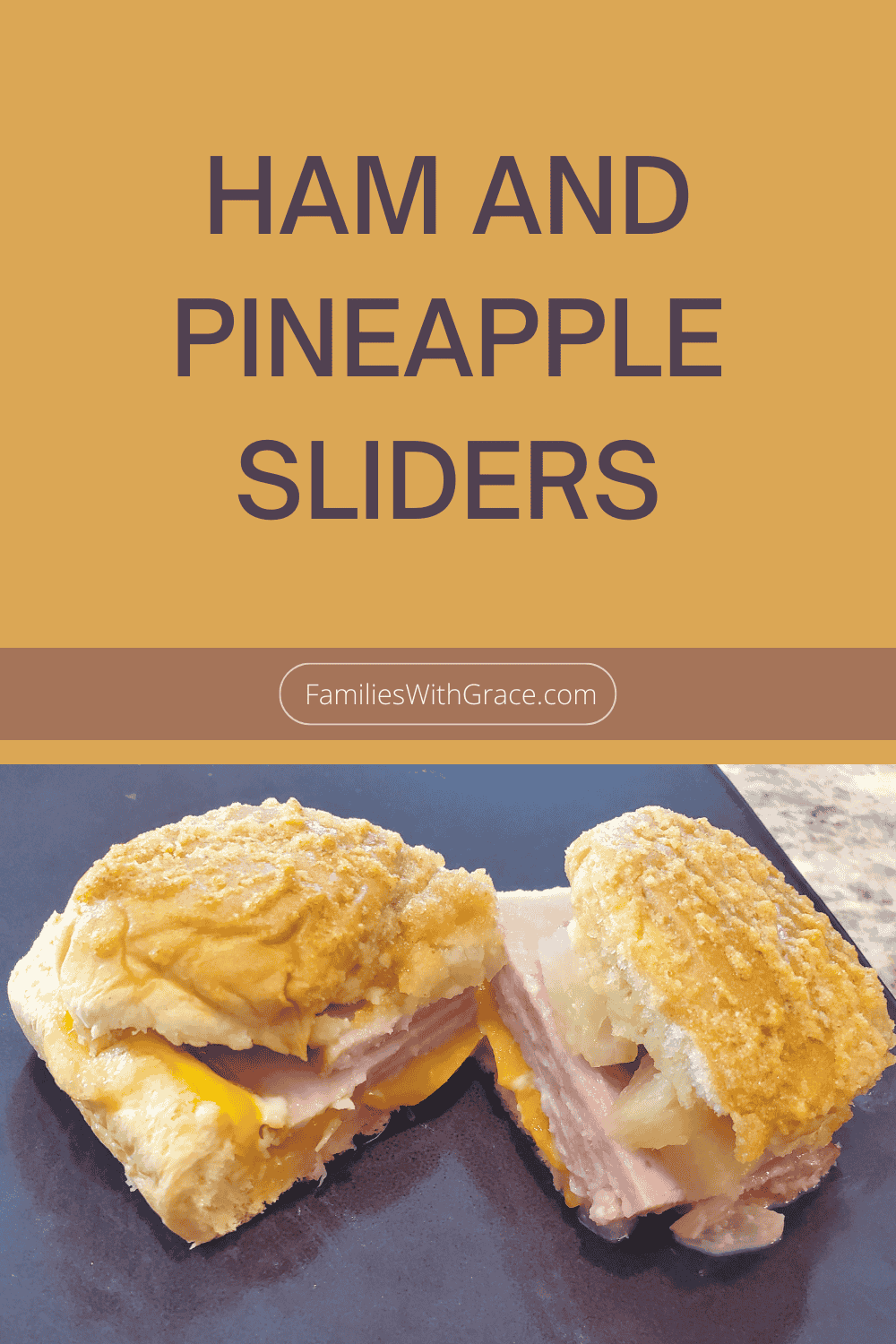 Ham and pineapple sliders
