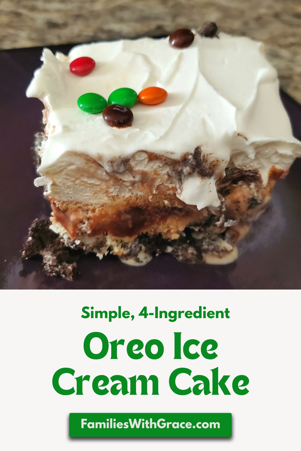 4-Ingredient Oreo ice cream cake recipe