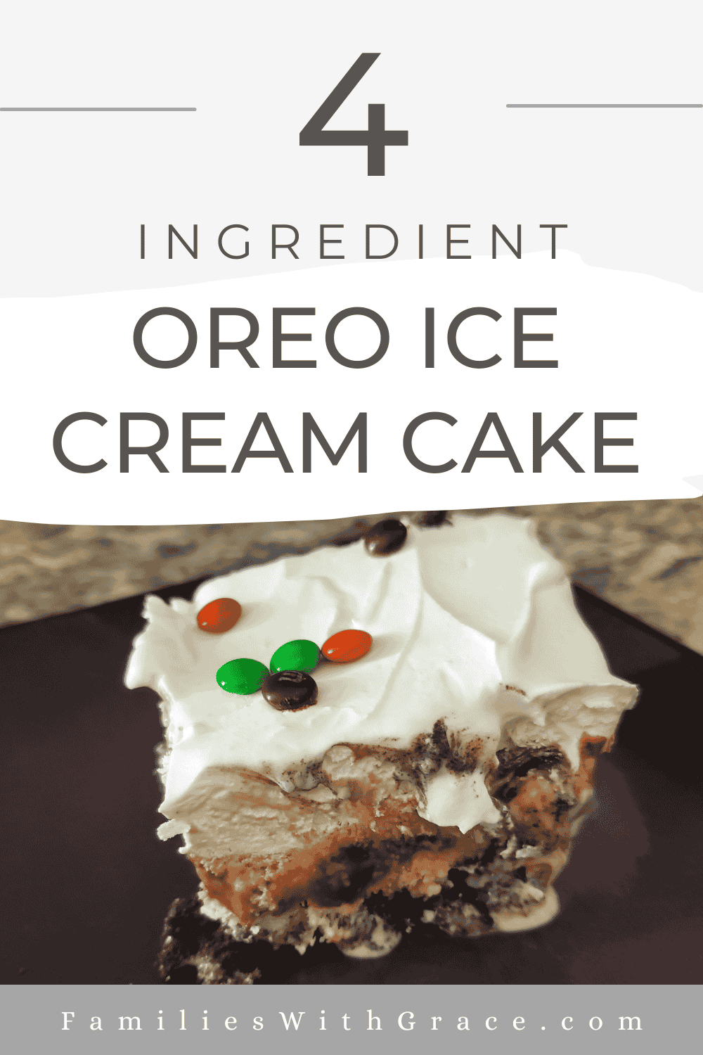 4-Ingredient Oreo ice cream cake recipe