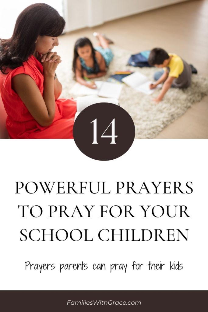 Prayers for school children Pinterest image 8