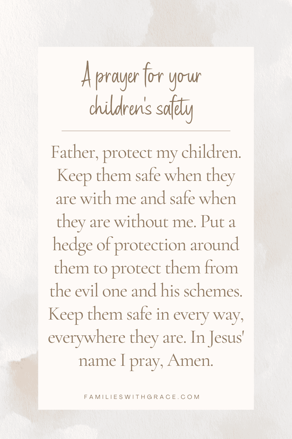 Prayers for your children: Part 2