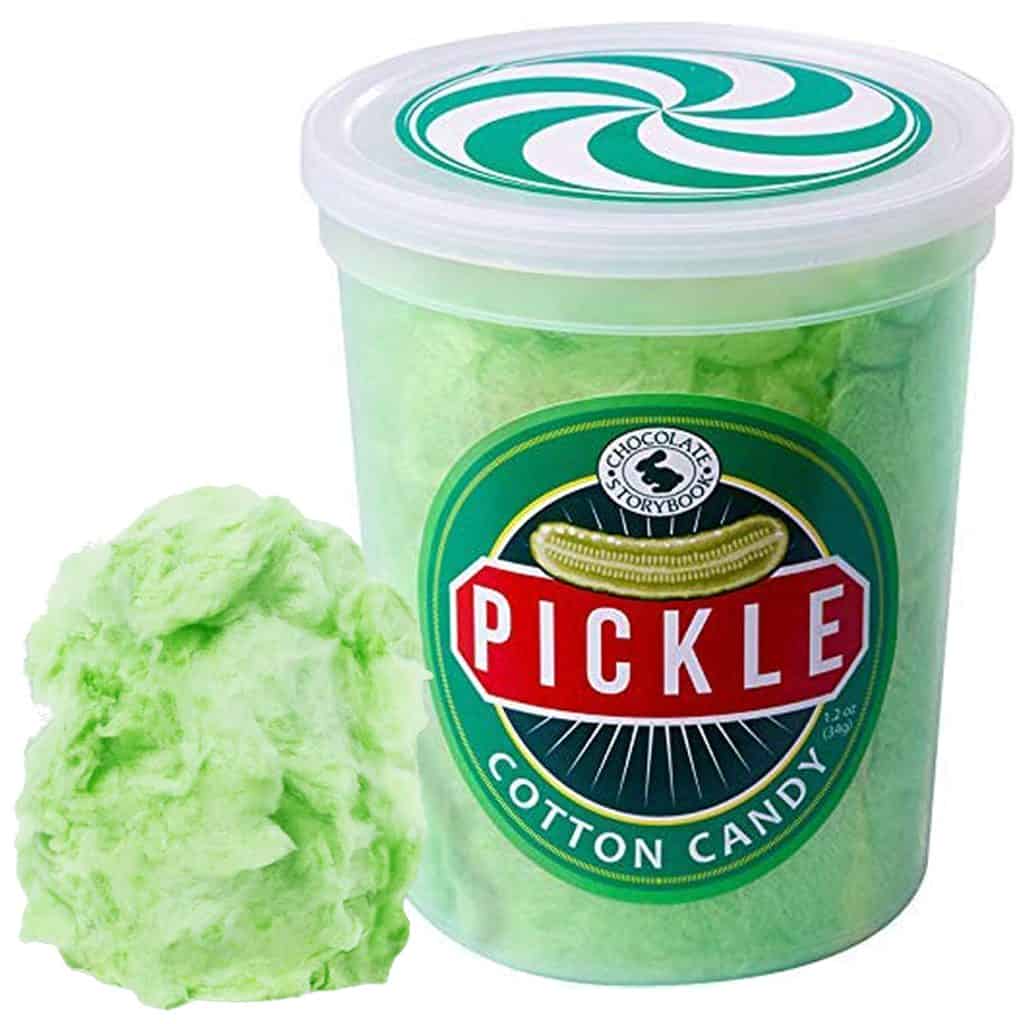 Gag gift ideas: Pickle flavored cotton candy