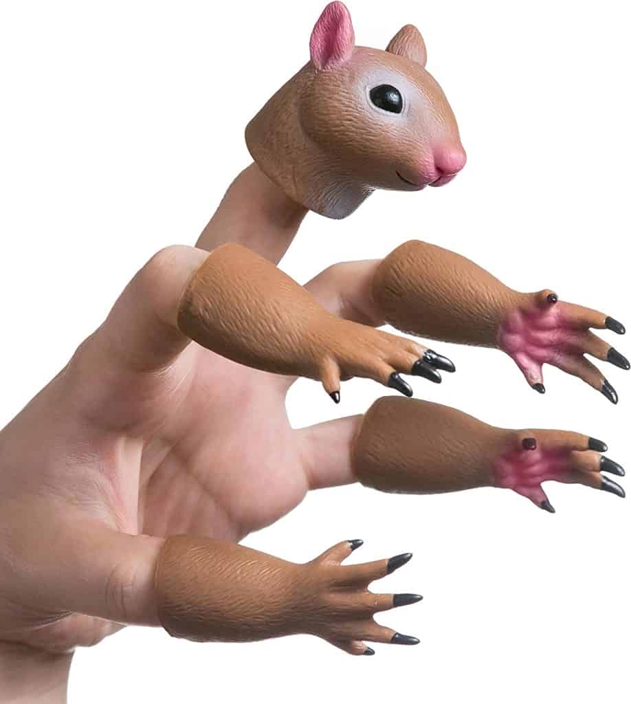 Gag gift ideas: Squirrel hand puppet