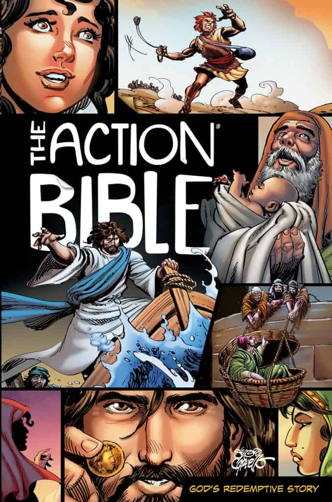 A comic book style illustrated Bible can be a great option for children who enjoy graphic novels.